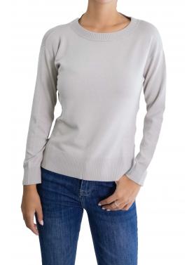 Maglia girocollo tinta unita